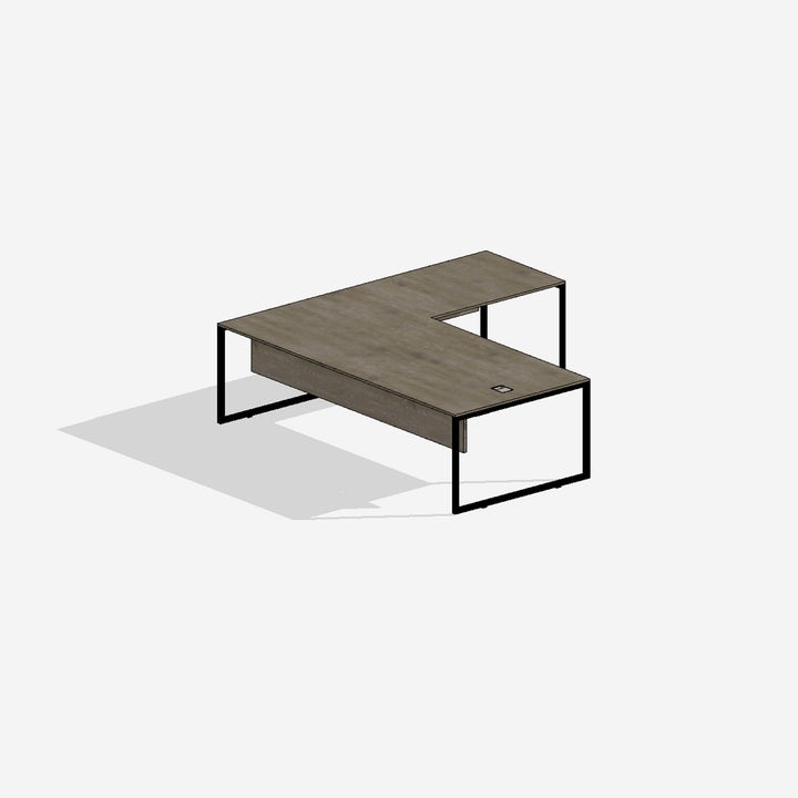 Simple brown  3D ArchiCAD Cecil pro office desk