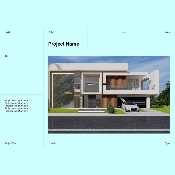 Simple architectural presentation layout