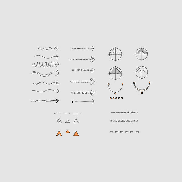 Various site diagram symbols