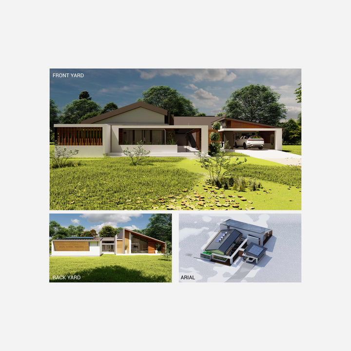 A collection of various eco friendly houses