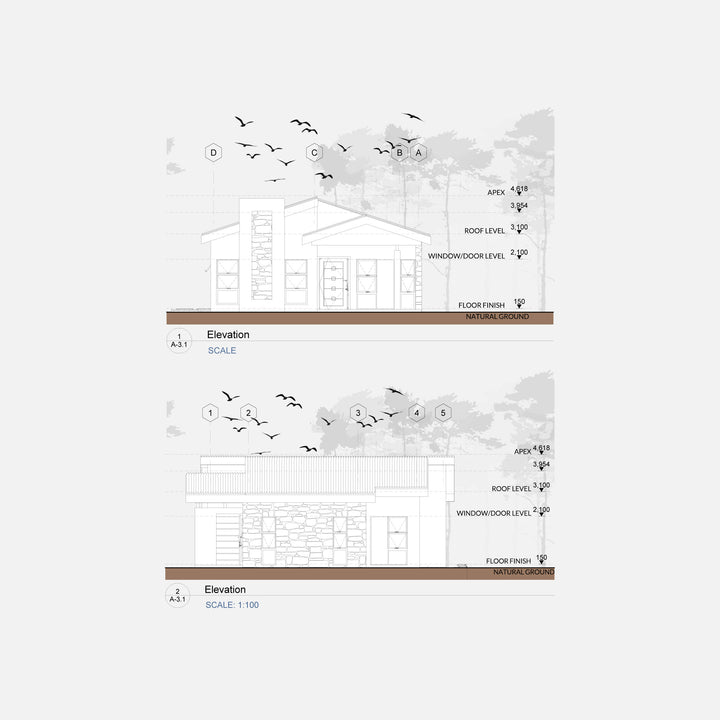 Residential Two Bedroom elevation graphic