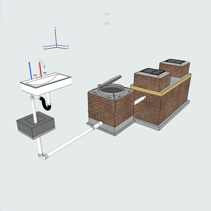 Sewer drainage system (3D)
