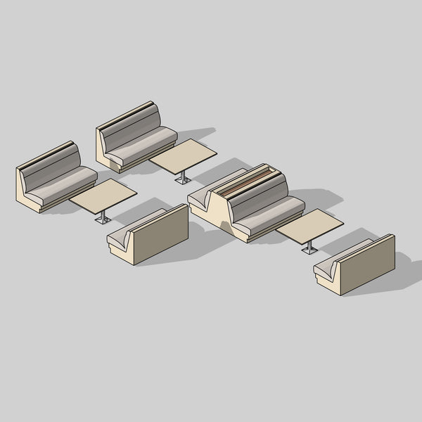 Restaurant Seating Booth Library